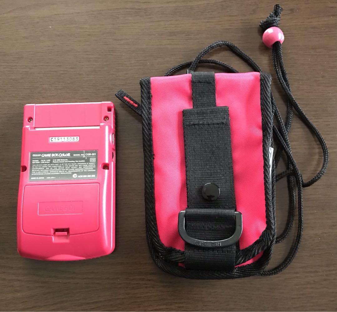 Game Boy Color (Red), case included