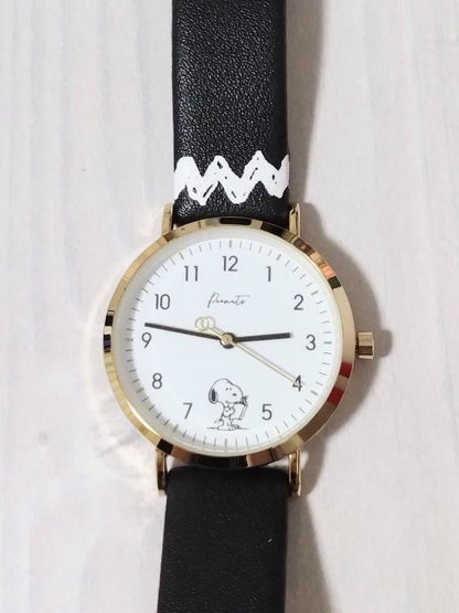 PEANUTS Belt Print Watch Snoopy Wristwatch