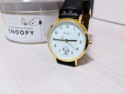 PEANUTS Belt Print Watch Snoopy Wristwatch