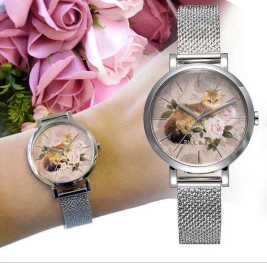 PAUL & JOE Romantic Nett  Cat  Ladies Watch