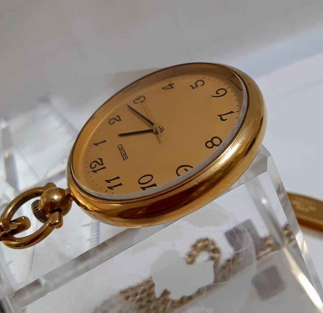 Vintage Working Product SEIKO Gold Pocket Watch 7N01−0020
