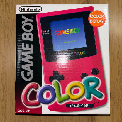 Beautiful condition Game Boy Color Red Main Unit Nintendo With Box
