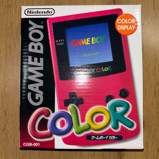 Beautiful condition Game Boy Color Red Main Unit Nintendo With Box