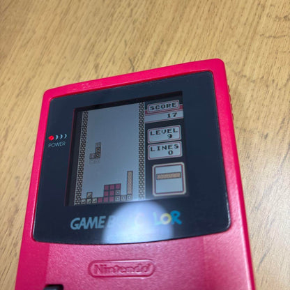 Beautiful condition Game Boy Color Red Main Unit Nintendo With Box