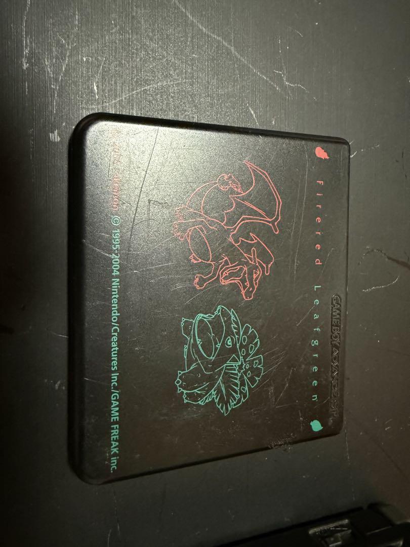 Nintendo Game Boy Advance SP Pokémon Case Software