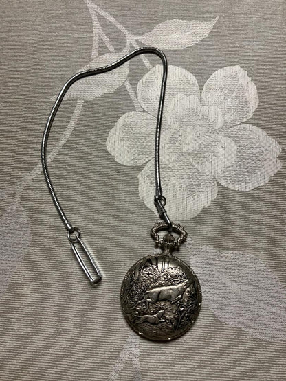 Pocket Watch with Lock and Case [JUSTY]