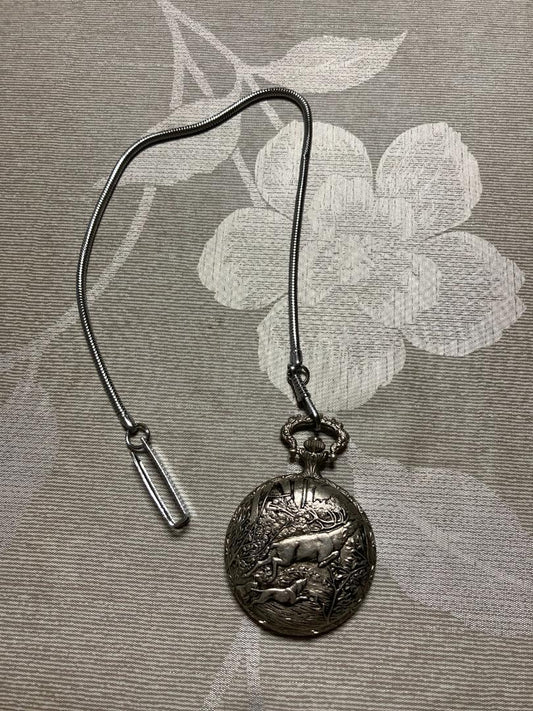 Pocket Watch with Lock and Case [JUSTY]