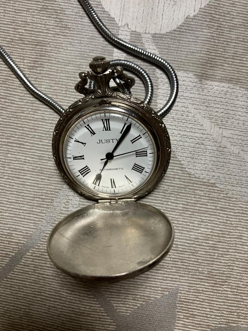 Pocket Watch with Lock and Case [JUSTY]