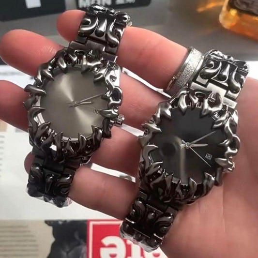 Time steel alabaster watch y2k