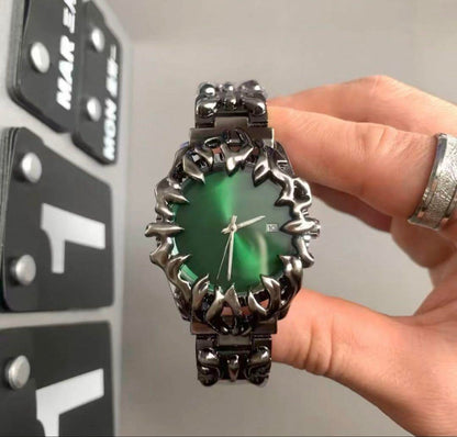 Time steel alabaster watch y2k