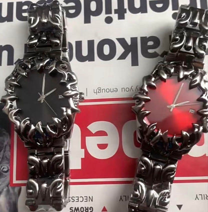 Time steel alabaster watch y2k