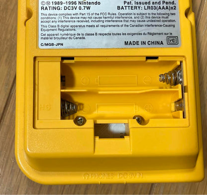 Game Boy Color Yellow AC Adapter Included