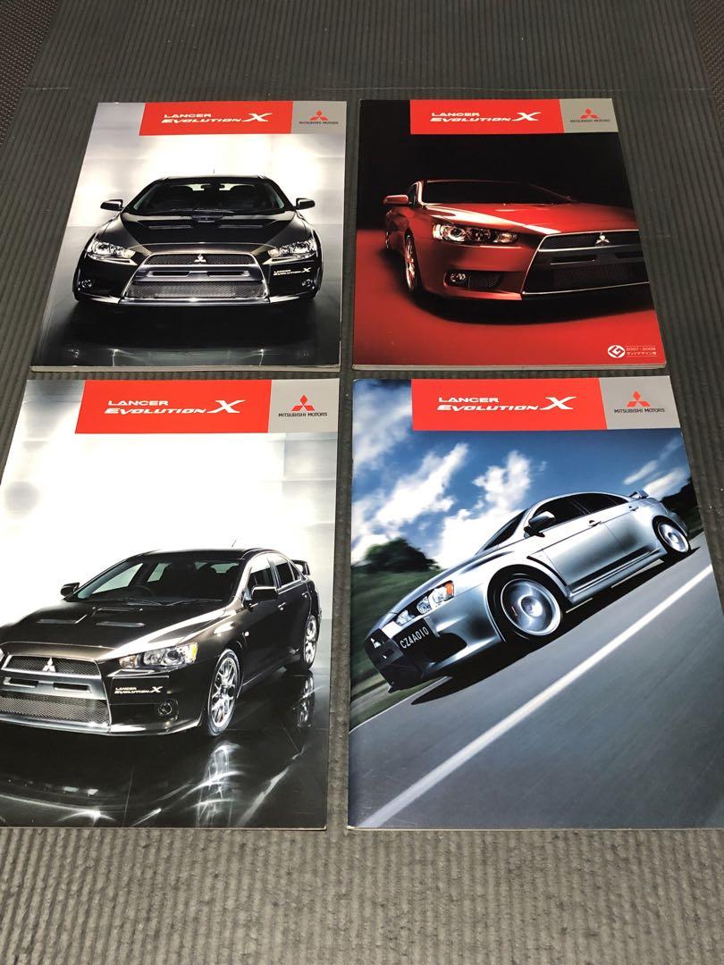 Lancer Evolution X Catalog Set of 4