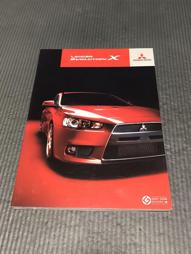 Lancer Evolution X Catalog Set of 4