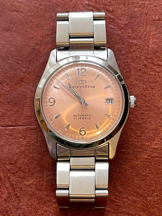 Orient Star 21 Jewels Saffron Pink