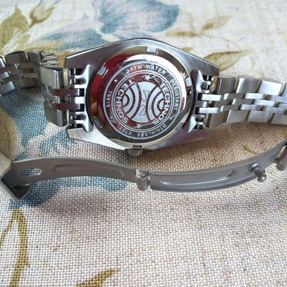 Ladies' Technos Digital Wristwatch One-Touch On/Off Burgundy Color