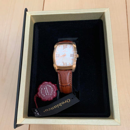 Orobiano Leather Strap Watch Oror0080-9 Men Brown