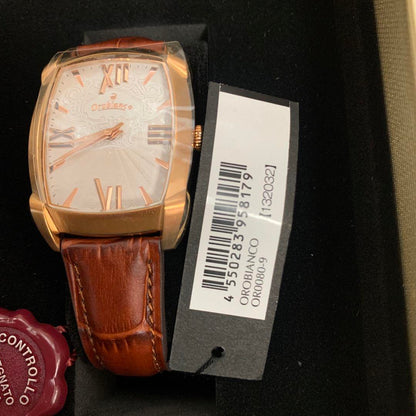 Orobiano Leather Strap Watch Oror0080-9 Men Brown