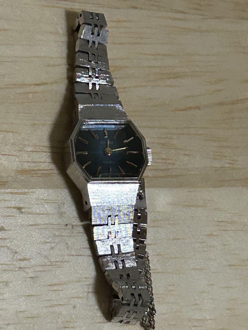 Vintage Citizen 4-674189S 23JEWELS Winding Cut Glass