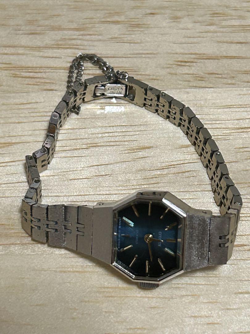 Vintage Citizen 4-674189S 23JEWELS Winding Cut Glass