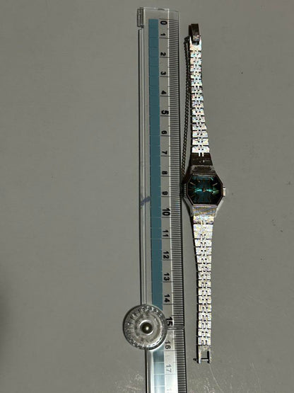 Vintage Citizen 4-674189S 23JEWELS Winding Cut Glass