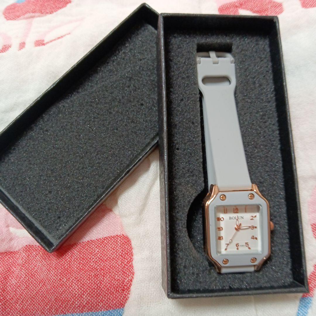 BOLUN Grey Silicone Band Watch