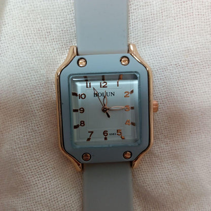 BOLUN Grey Silicone Band Watch