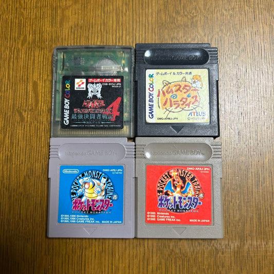 Pokémon Red Blue etc. Game Software 4-Set