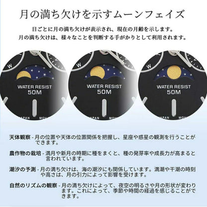 New MTP-M305D Stainless Steel Moon Phase CASIO Watch