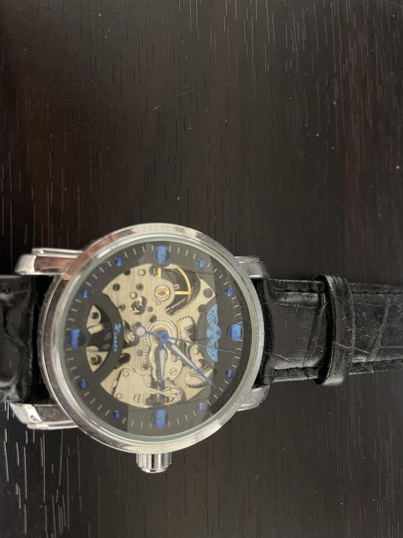 Men Mechanical Wristwatch Self-Winding Skeleton