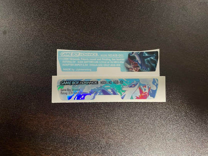 Game Boy Advance Back Shell Stickers