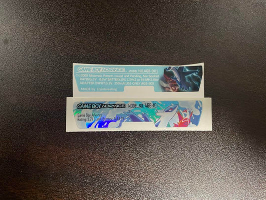 Game Boy Advance Back Shell Stickers