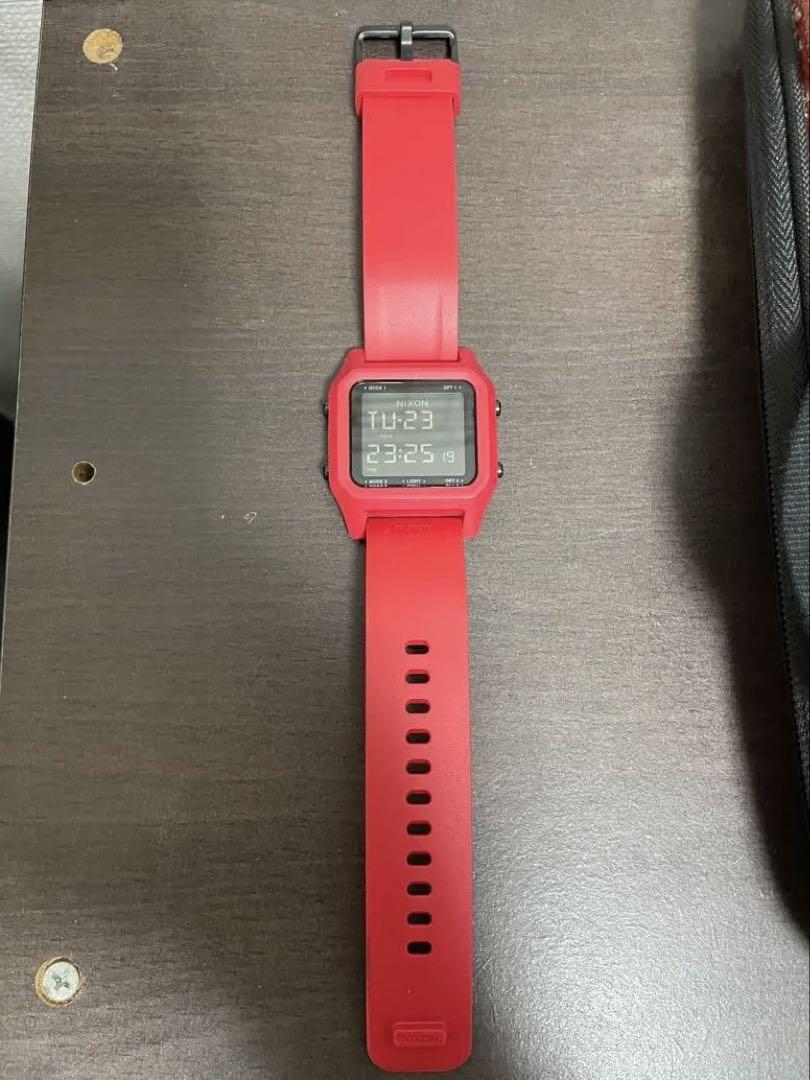 NIXON THE STAPLE Digital Watch Red