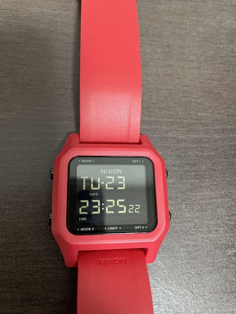 NIXON THE STAPLE Digital Watch Red