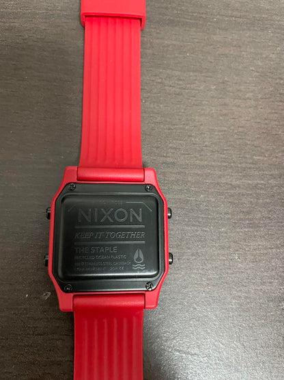NIXON THE STAPLE Digital Watch Red