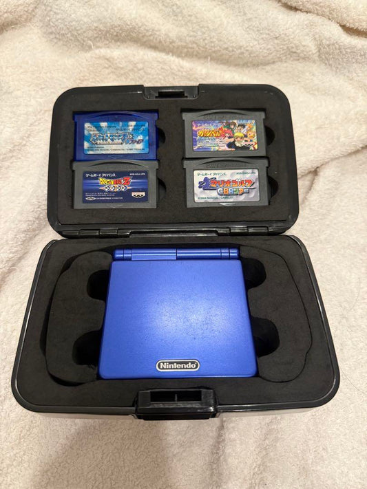 Game Boy Advance SP Blue Console and 4 Game Set