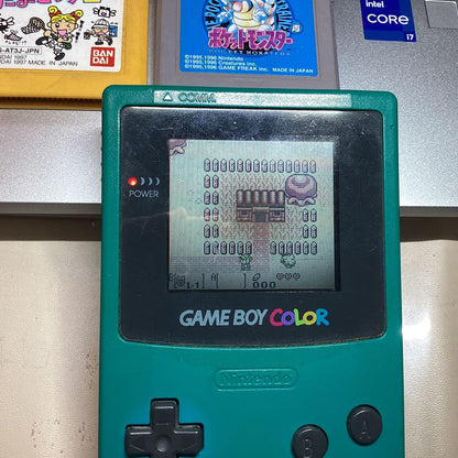 Nintendo Game Boy Color Console with 5 Games and 7-Pointed Stick Set, Tested