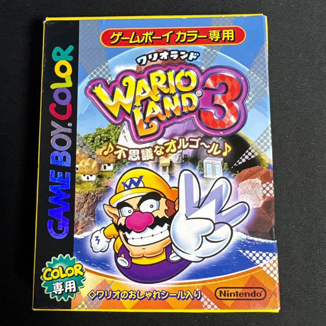 Wario Land 3 Game Boy Color Game Software with Box and Manual