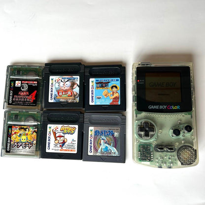 Game Boy Color Body Clear and 6 Software