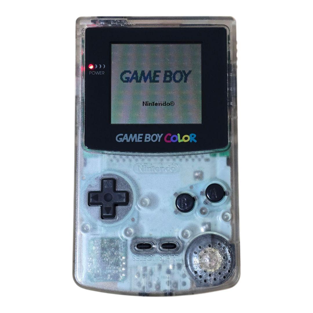 GAME BOY COLOR Clear Body + 2 Pokémon Games