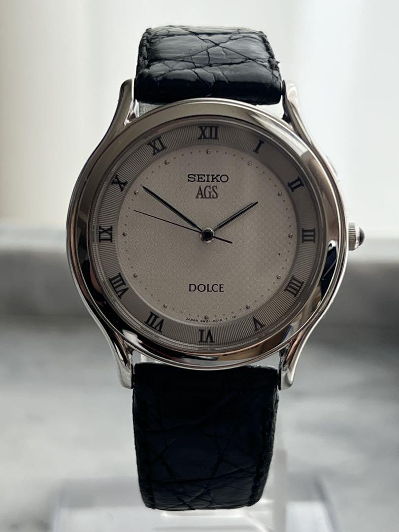 [Battery Replacement Required] Rare SEIKO DOLCE AGS Automatic Quartz Watch with Movement Confirmation
