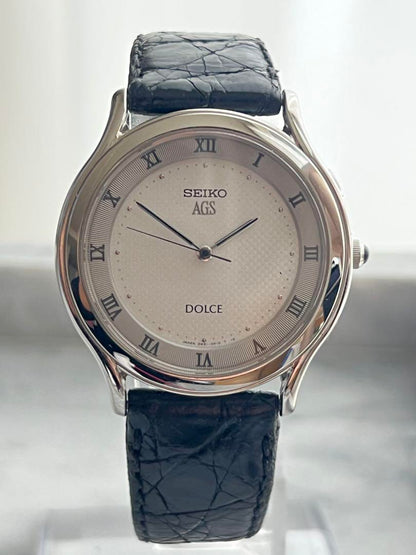 [Battery Replacement Required] Rare SEIKO DOLCE AGS Automatic Quartz Watch with Movement Confirmation