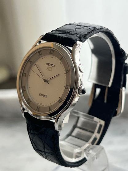 [Battery Replacement Required] Rare SEIKO DOLCE AGS Automatic Quartz Watch with Movement Confirmation