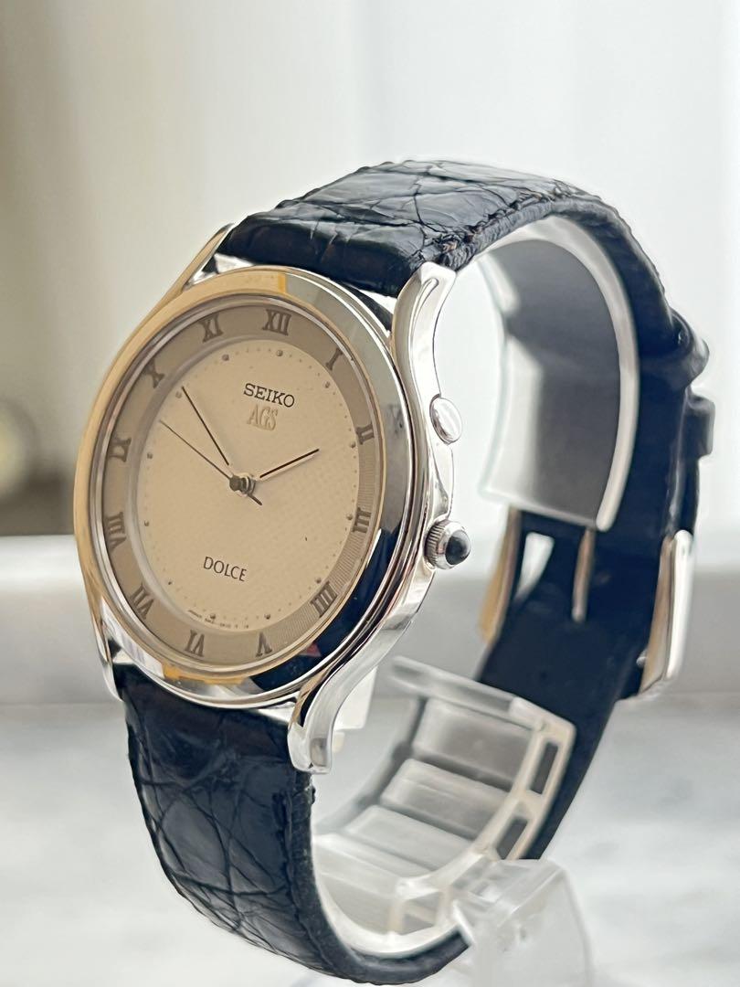 [Battery Replacement Required] Rare SEIKO DOLCE AGS Automatic Quartz Watch with Movement Confirmation