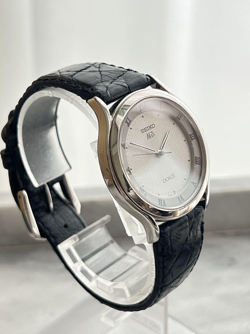 [Battery Replacement Required] Rare SEIKO DOLCE AGS Automatic Quartz Watch with Movement Confirmation