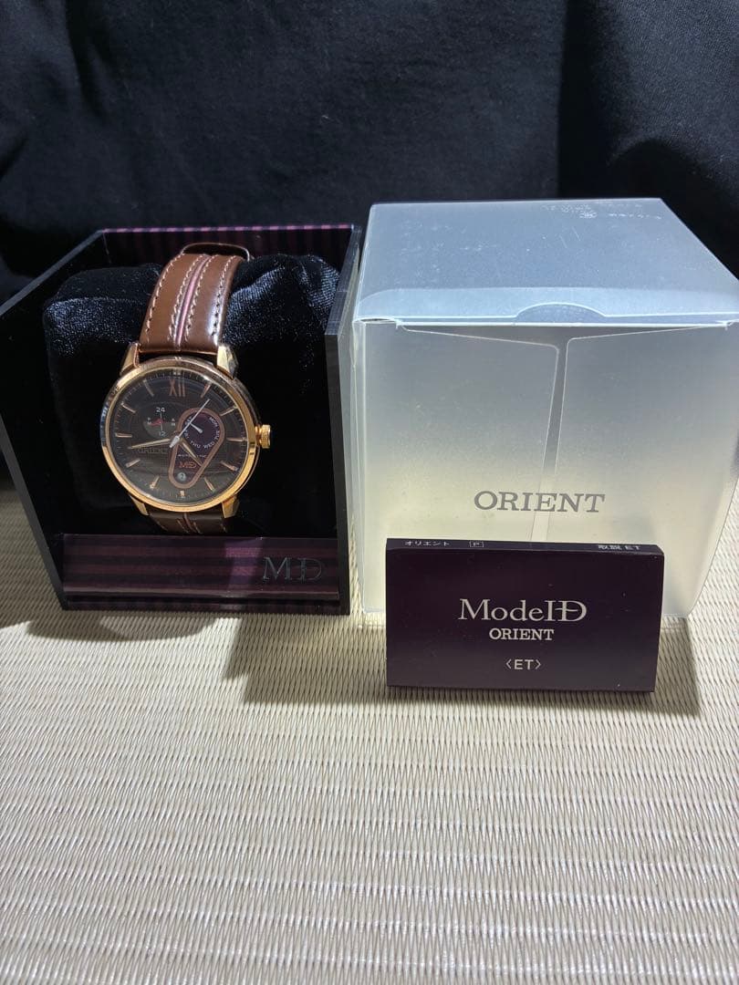 ORIENT Watch ModeID Automatic Winding Watch Brown Buceleton Fine Condition