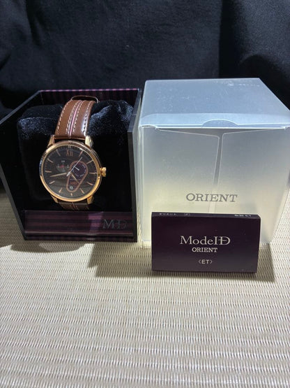 ORIENT Watch ModeID Automatic Winding Watch Brown Buceleton Fine Condition