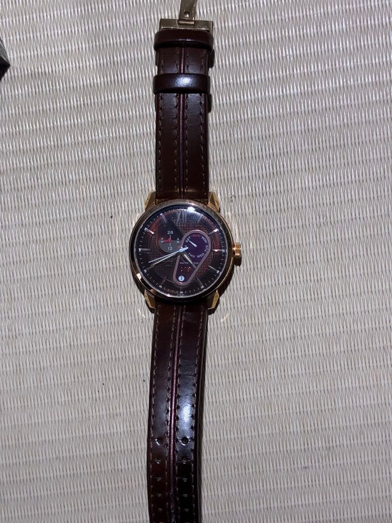 ORIENT Watch ModeID Automatic Winding Watch Brown Buceleton Fine Condition