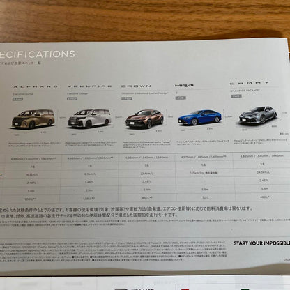 Toyota Catalog Set New Type Alphard Vellfire