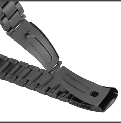 Black Silver Skeleton Winding Watch Classic Stainless Steel